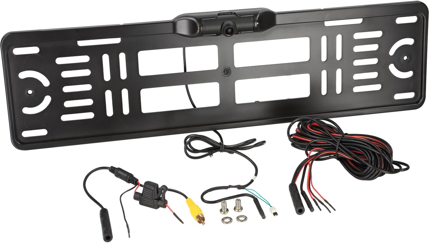 Achteruitrij Camera (nummerplaat) - 1/4" SONY CCD NTSC camera. Incl. 7 meter RCA output - 771000 6040 komplett - 771000-6040