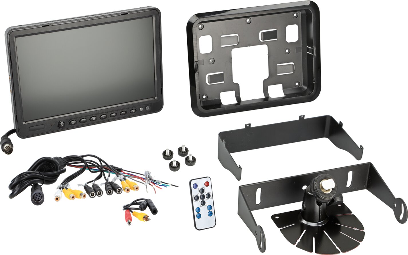 Monitor universeel 10" 4x video-ingang/splitscreen - 771000 6205 set - 771000-6205