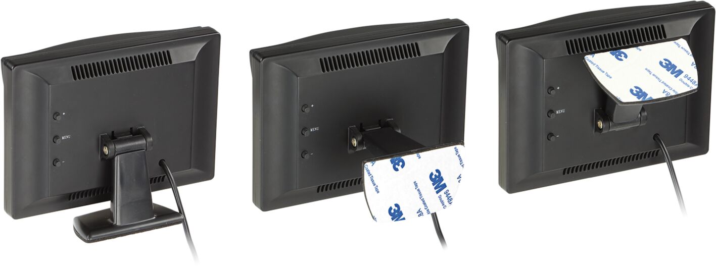 LCD monitor 5" met 2x RCA inputs. - 771000 6207 fuss - 771000-6207