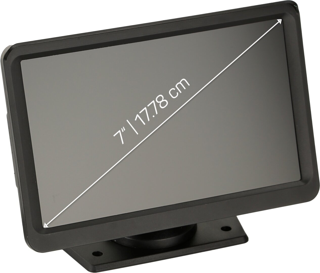 Monitor universeel 7" 2x video-ingang/2x standaard/zuignap - 771000 6208 cm - 771000-6208