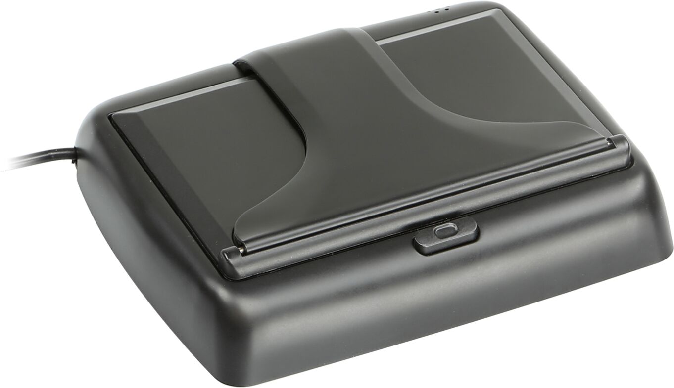 LCD klapmonitor 4.3" 2x RCA input Scherm 180&deg; kantelbaar - 771000 6220 zugeklappt - 771000-6220