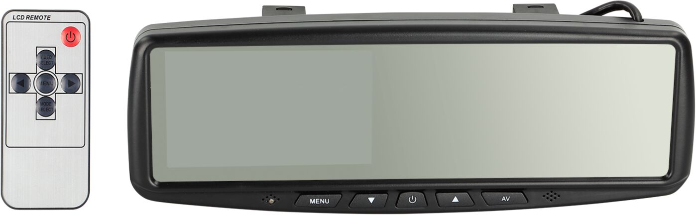 LCD spiegel 4.3" met 2x RCA input. - 771000 6232 mirror - 771000-6232