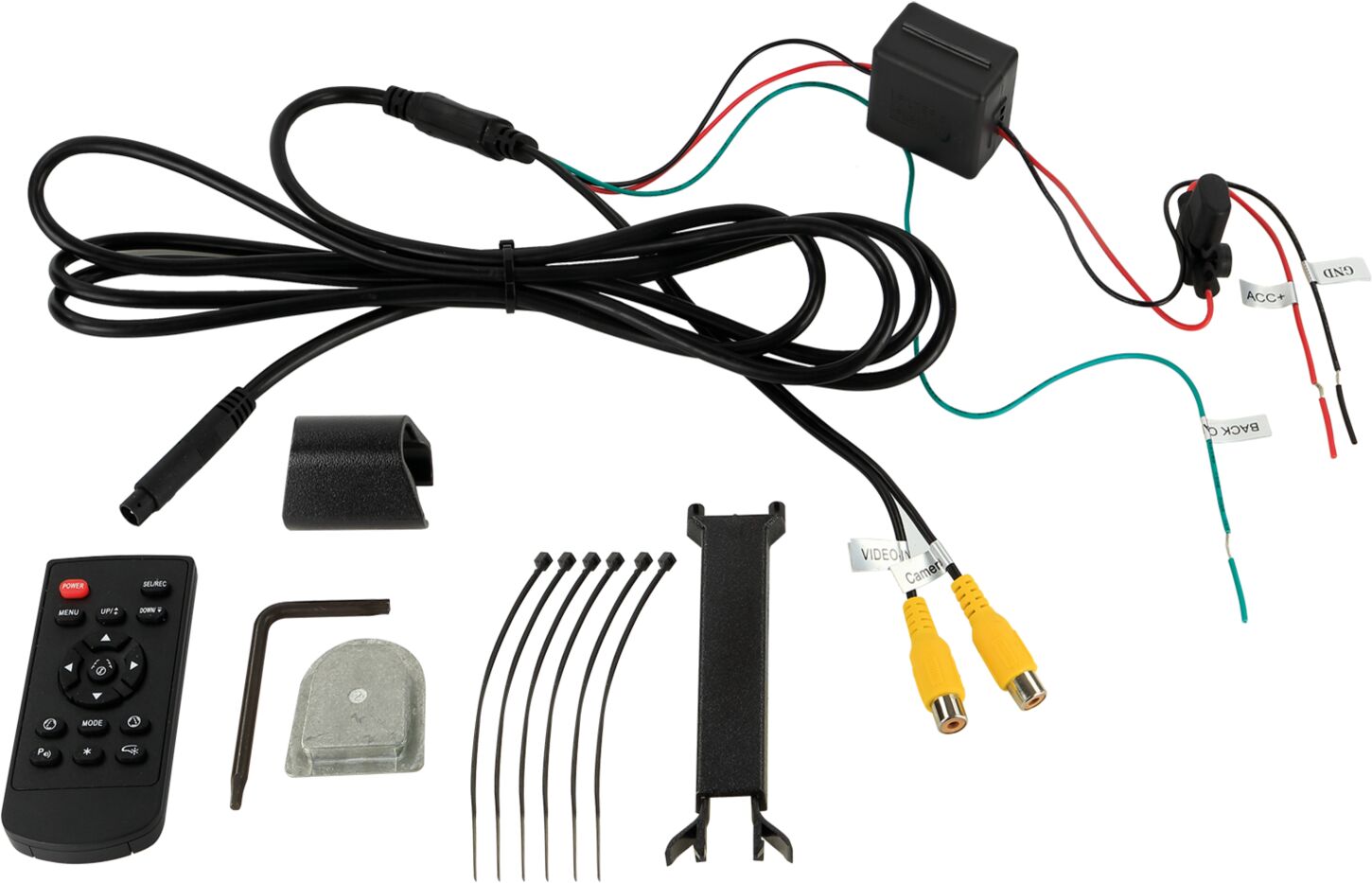 4,3 inch spiegelmonitor (zeer scherp beeld) 2 video-ingangen - 771000 6510 kabelsatz - 771000-6510