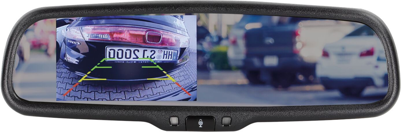 4,3 inch zelf dimmende spiegelmonitor 2 video-ingangen - 771000 6511 - 771000-6511