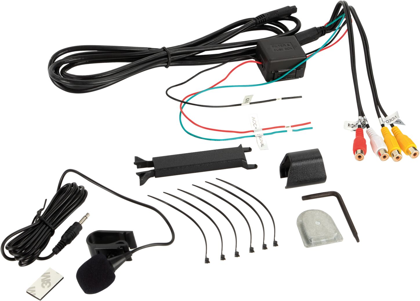 4,3 inch spiegelmonitor incl. Bluetooth handsfree functie 2 video ingangen - 771000 6512 kabelsatz - 771000-6512