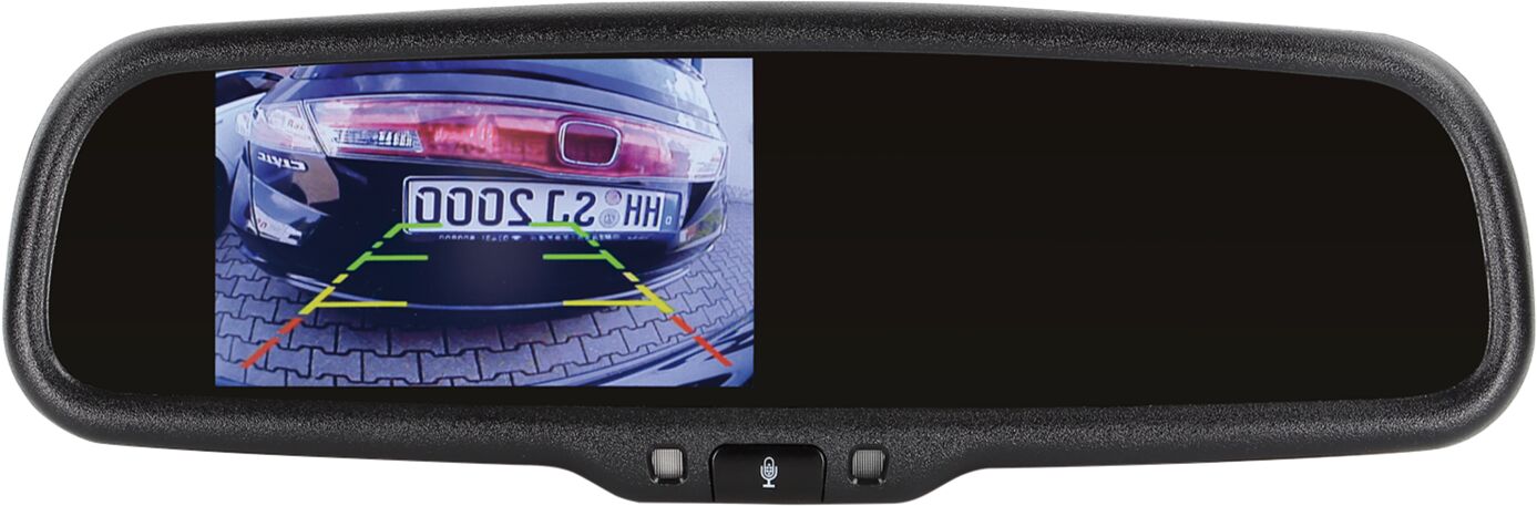 4,3 inch spiegelmonitor incl. Bluetooth handsfree functie 2 video ingangen - 771000 6512 - 771000-6512
