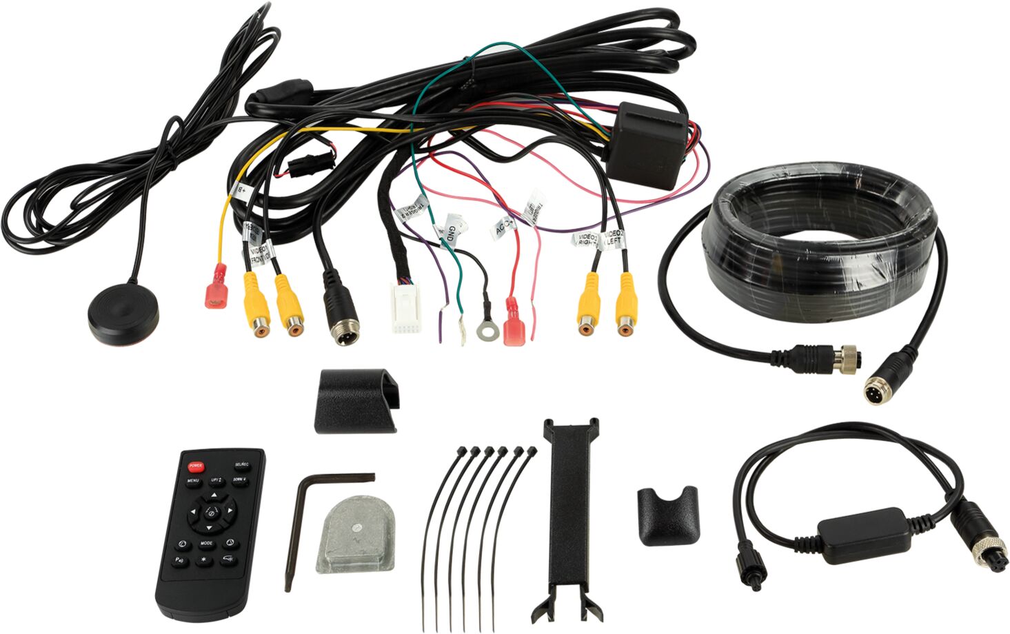 7,2 inch spiegel monitor incl 4 RCA ingangen - 771000 6513 kabelsatz - 771000-6513