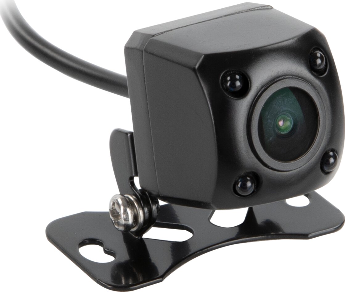 Mini achteruitrij camera universeel zwart NTSC met beeldlijnen,spiegelfunctie en nachtzichtfunctie - 771000 6701 aufbau - 771000-6701