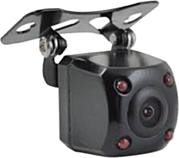 Mini achteruitrij camera universeel zwart NTSC met beeldlijnen,spiegelfunctie en nachtzichtfunctie - 771000 6701 - 771000-6701