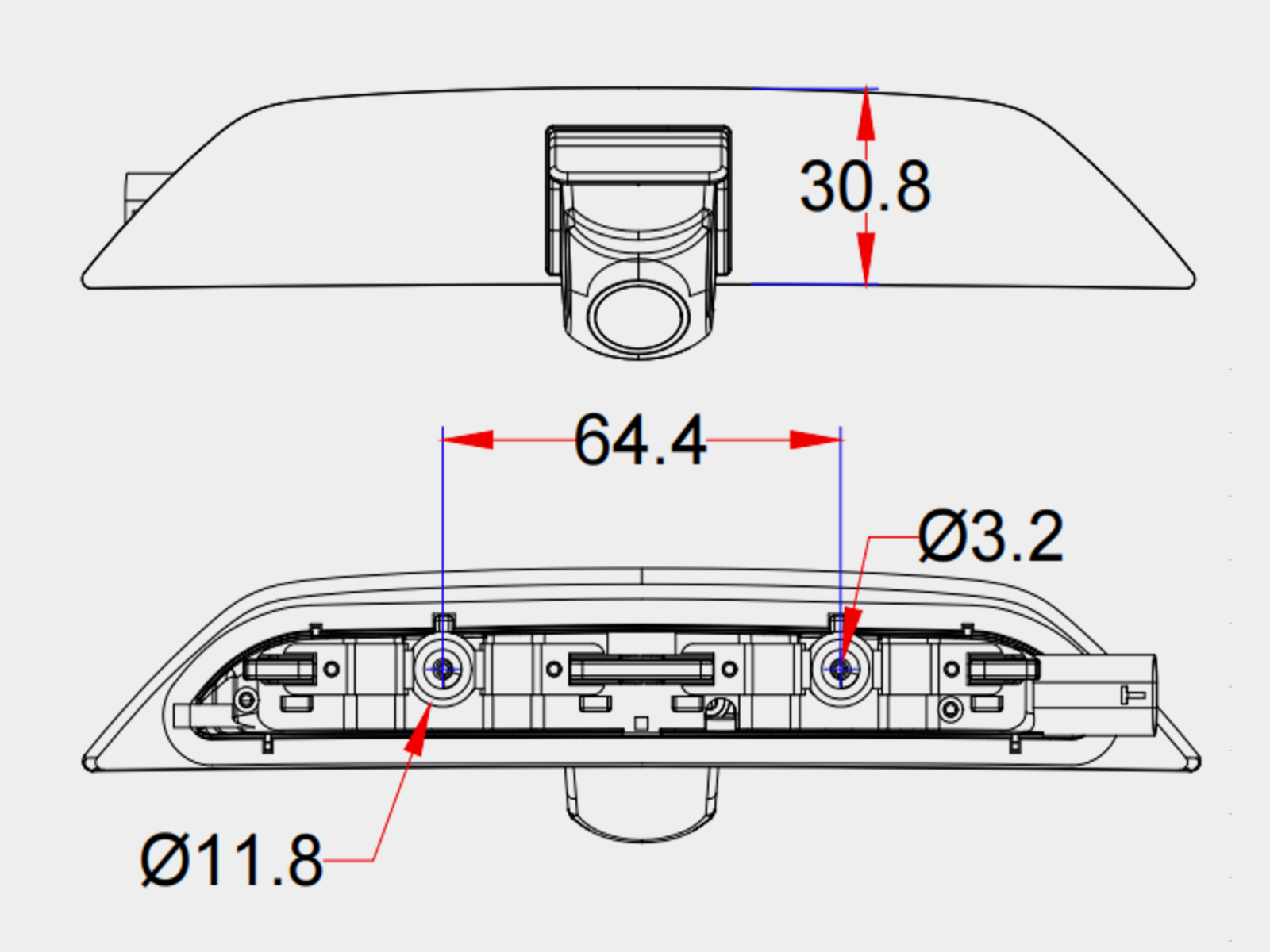 Achteruitrij camera Tourneo Connect / VW Caddy  - 771000 6740 7 - 771000-6740