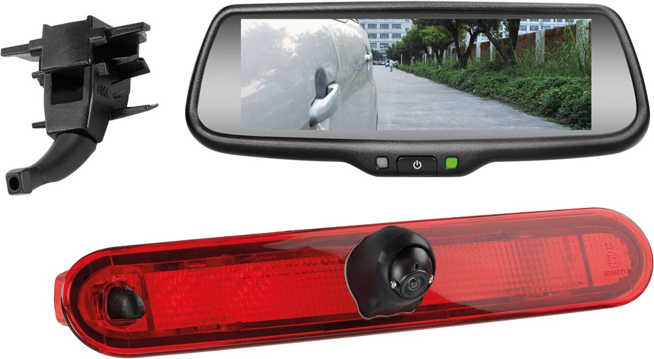 Achteruitrijcamera set met 7" spiegelmonitor voor Mercedes Citan - Renault Kangoo - 771190 9003 - 771190-9003