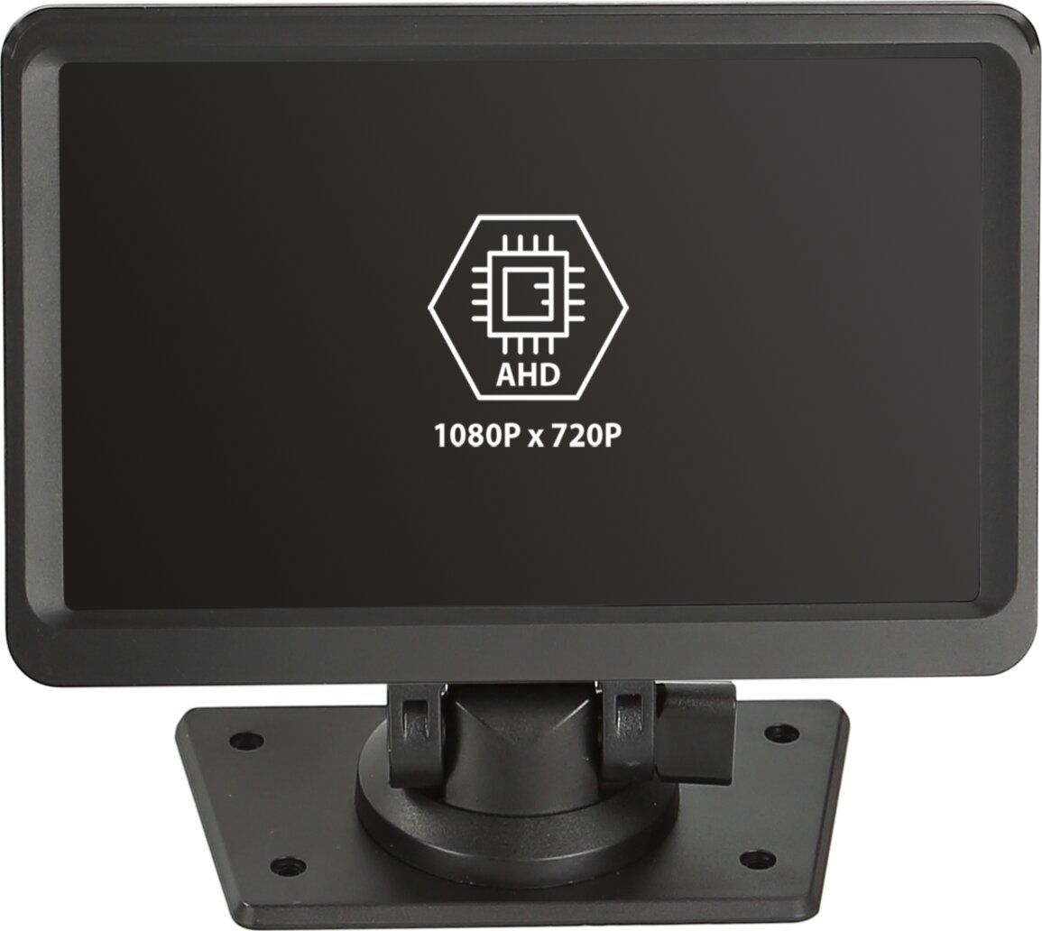Monitor AHD universeel 7" 2x video-ingang/2x standaard/zuignap - 772000 6208 front - 772000-6208