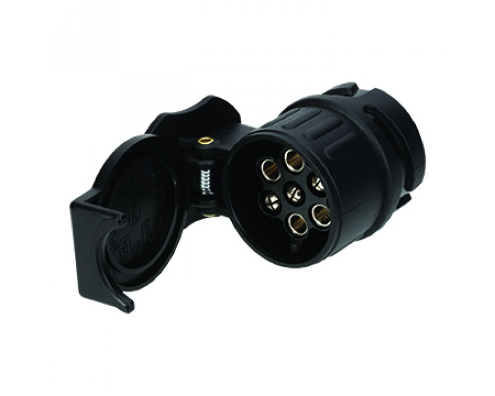 Verloopstekker 13 naar 7 polig kort adapter (verpakt in polybag met eurosleuf) - 80 1000 01 1000x800 - 80-1000-01-p