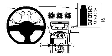 ProClip - Audi TT 2007-2014 Console mount, Left - 833976 - 833976