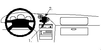 ProClip - Mazda MX-3 94-97 Center mount - 852062 - 852062