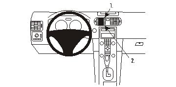 ProClip - Volvo C30/ C70/ S40/ V50 Center mount - 853360 - 853360