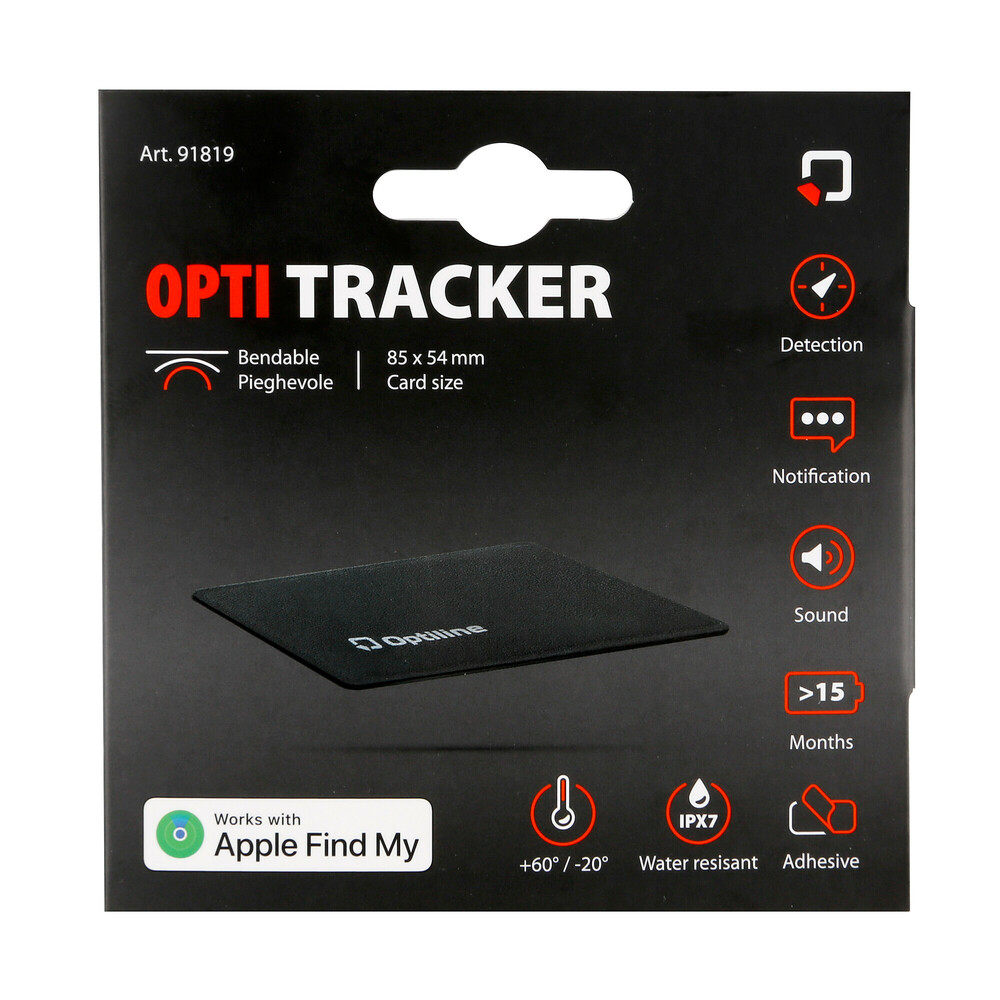 Optiline Opti Tracker Flex, ultradunne opvouwbare zelfklevende zoeker, werkt met Apple "find my"  - 91819 c 01 - 91819