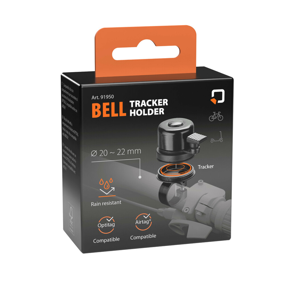 Fietsbel met Optiline tag tracker compartiment, ook compatible met airtag - 91950 c 01 - 91950