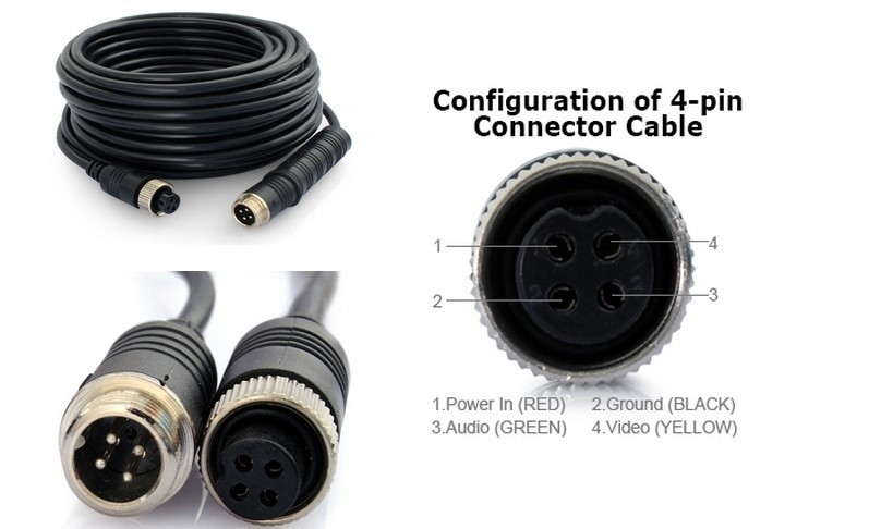 Camera extension cable 10 meter with 4-pins connector (4-p male to 4-p female) - Acc ca 4p10m 1  - NI.ACC-CA-4P10M