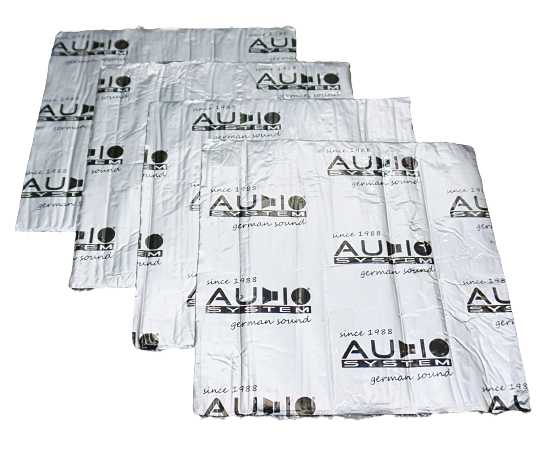 AUDIO SYSTEM ALU-NATURAL-RUBBER - Insulation Material 16x0.25mx0.25m / 1m2 - Alu sheet 250 evo - ALU Sheet EVO