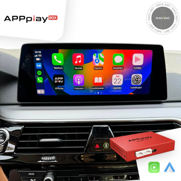 APPplay BOX_BMW/MINI/Rolce Royce NBT EVO ID5 & ID6 CARplay & Android Auto set - Appplay box bmw idrive evo - NI.CPA-BM-EVO