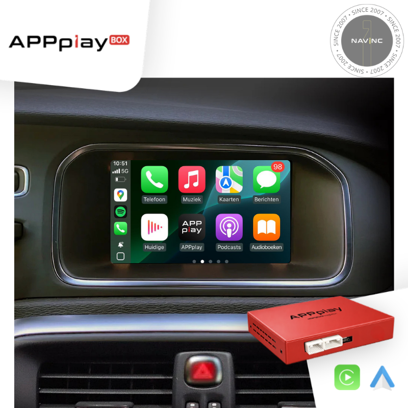 APPplay BOX_Volvo Sensus connect 7inch CARplay & Android Auto set - Appplay box volvo sensus connect - NI.CPA-VOL-SEN7
