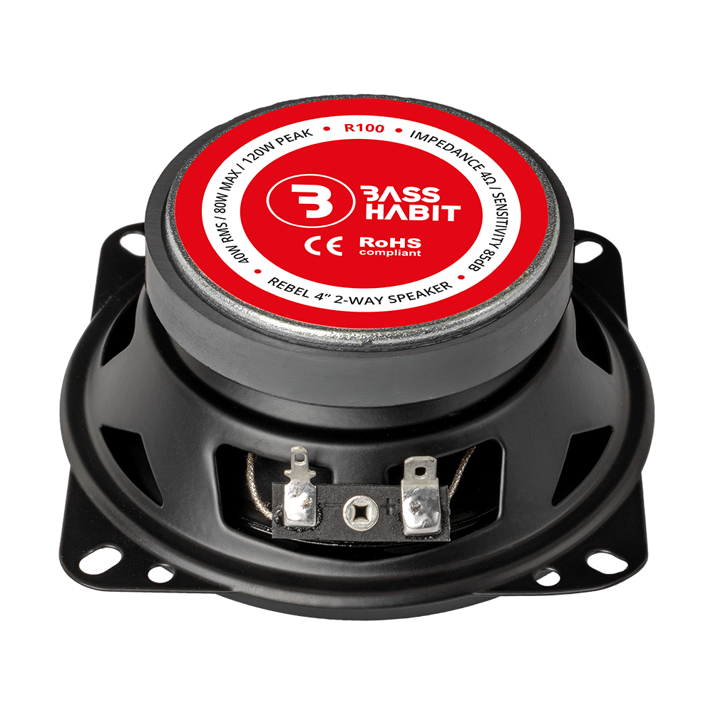 BASS HABIT REBEL 4" 2-way speaker - Bass habit rebel r100 6 - R100