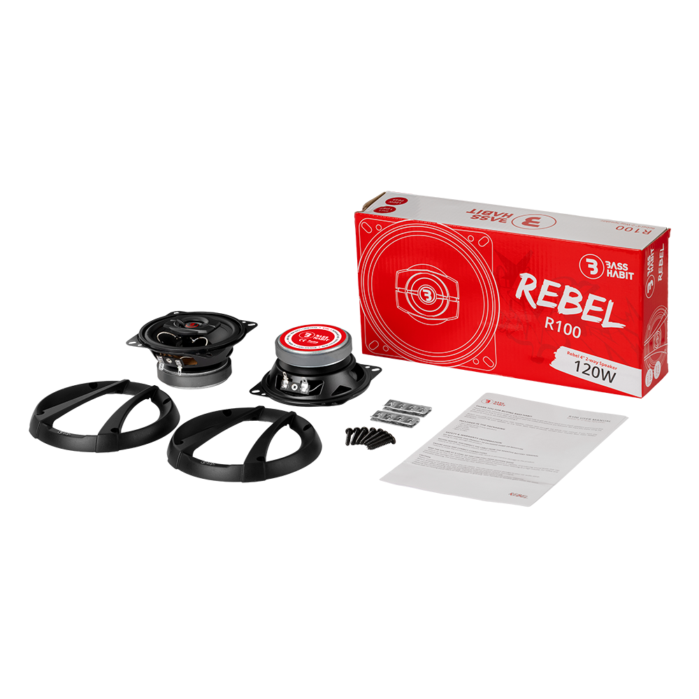 BASS HABIT REBEL 4" 2-way speaker - Bass habit rebel r100 8 - R100