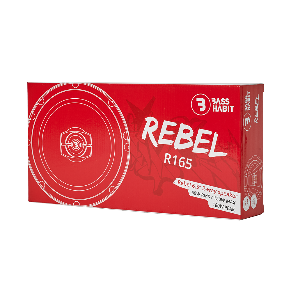 BASS HABIT REBEL 6,5" 2-way speaker - Basshabit rebel r165 7 - R165