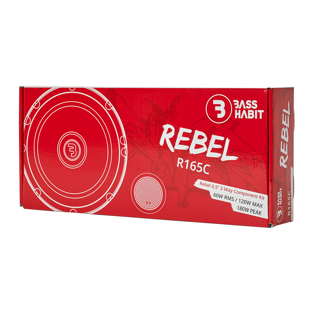 BASS HABIT REBEL 6,5" Component speaker - Basshabit rebel r165c 12 - R165C