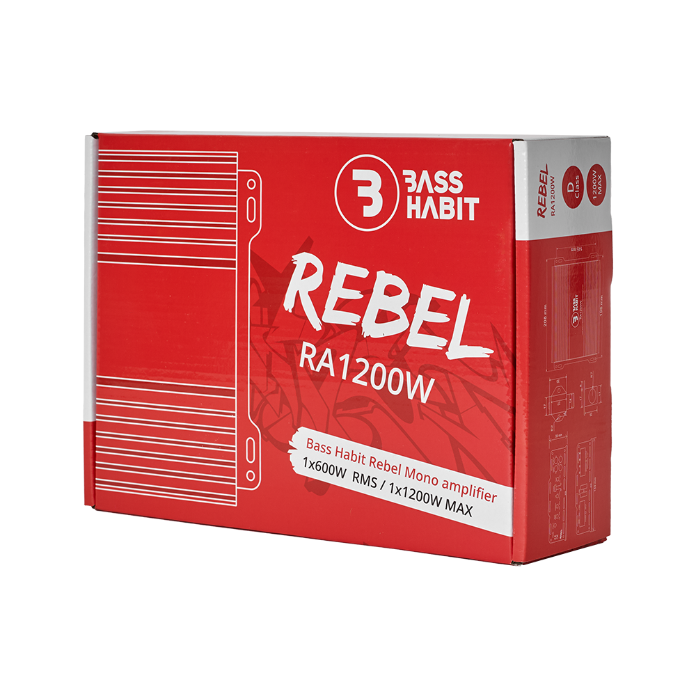 BASS HABIT REBEL Mono amplifier - Basshabit rebel ra1200w 7 - RA1200W