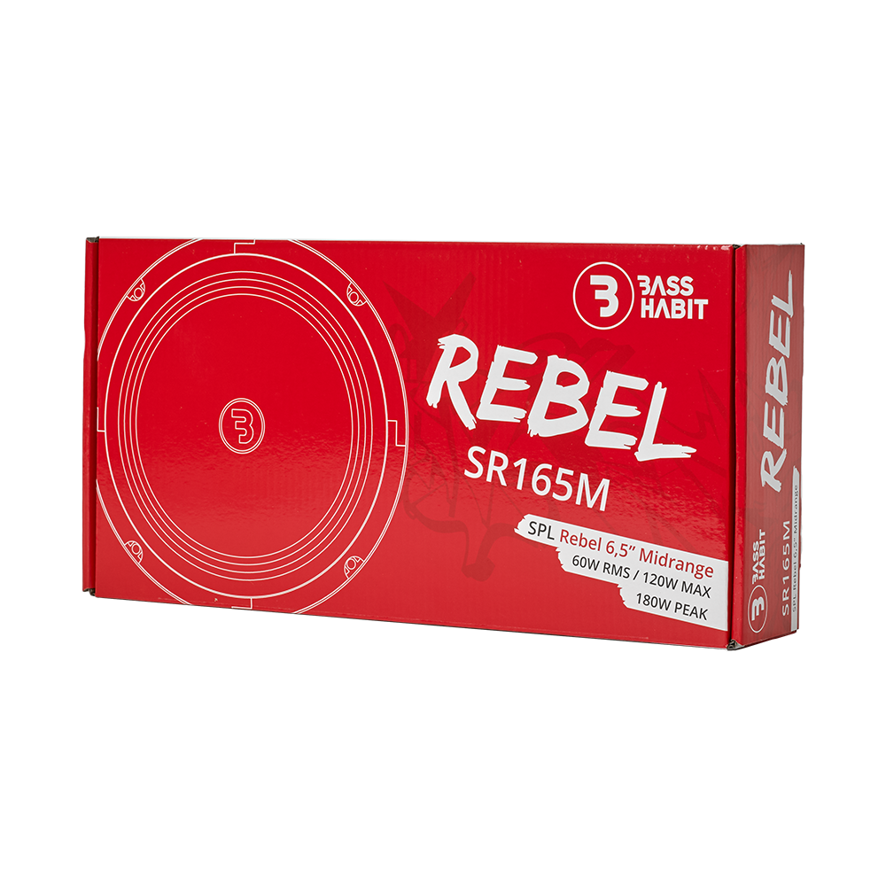 BASS HABIT SPL REBEL 6,5" midrange 4Ohm - Basshabit rebel sr165m 6 - SR165M