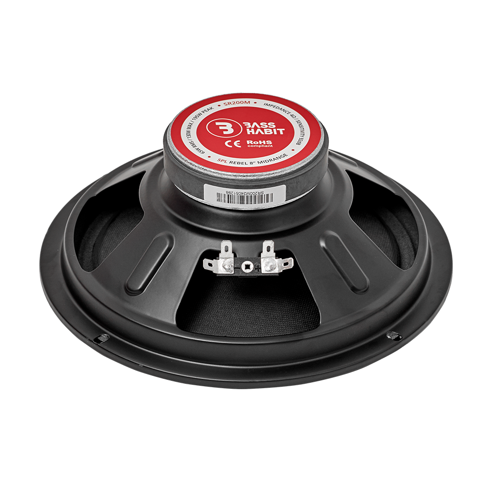 BASS HABIT SPL REBEL 8" midrange 4Ohm - Basshabit rebel sr200m 5 - SR200M