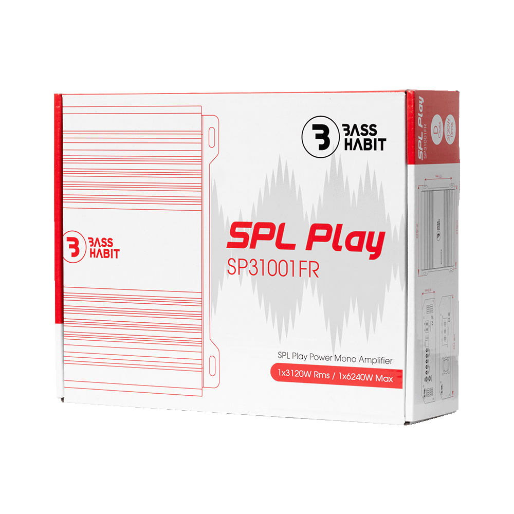 BASS HABIT SPL PLAY Mono Amplifier 3100W RMS - Basshabit sp31001fr 6 - SP31001FR