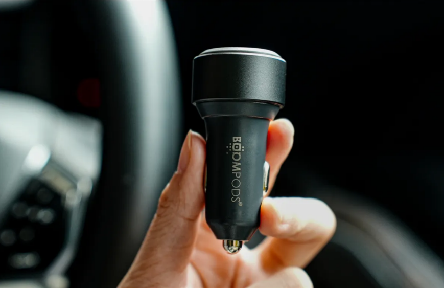 BOOMTAG, snelle autolader met ingebouwde tracker, Apple & Android - Boom6 - TCARUN