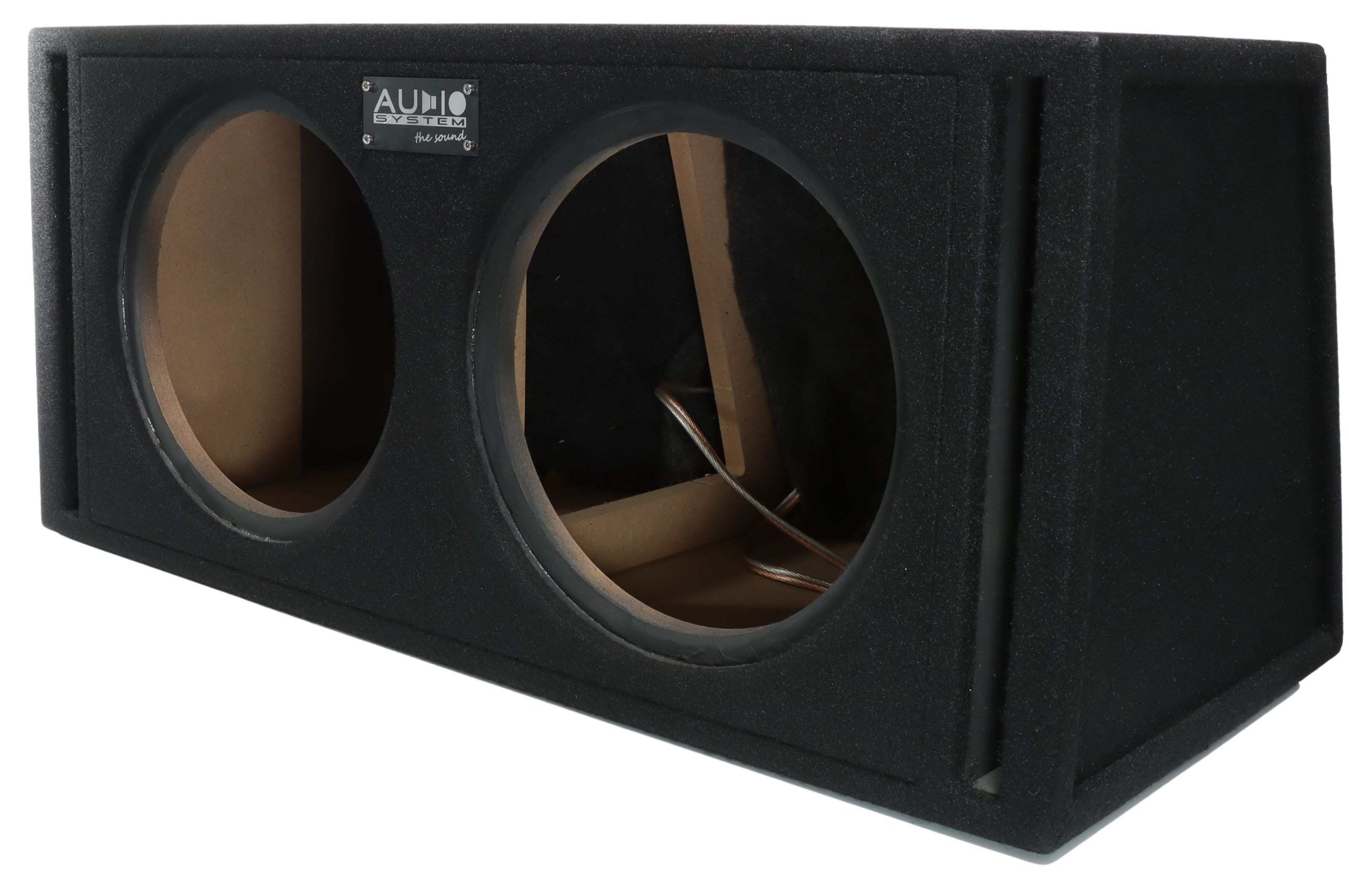 AUDIO SYSTEM Dubbele lege behuizing. Bassreflexbehuizing van 2x 42 Liter voor 2x 30 cm Bass - Br 12 2 evo 1 scaled - BR12-2 EVO
