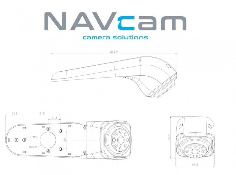 Camera Volkswagen Crafter / MAN TGE 2017> (NTSC) - Brake light mounting type camera vw crafter man tge 2017 ntsc 1 1 - NI.FHD-VW-BRCR