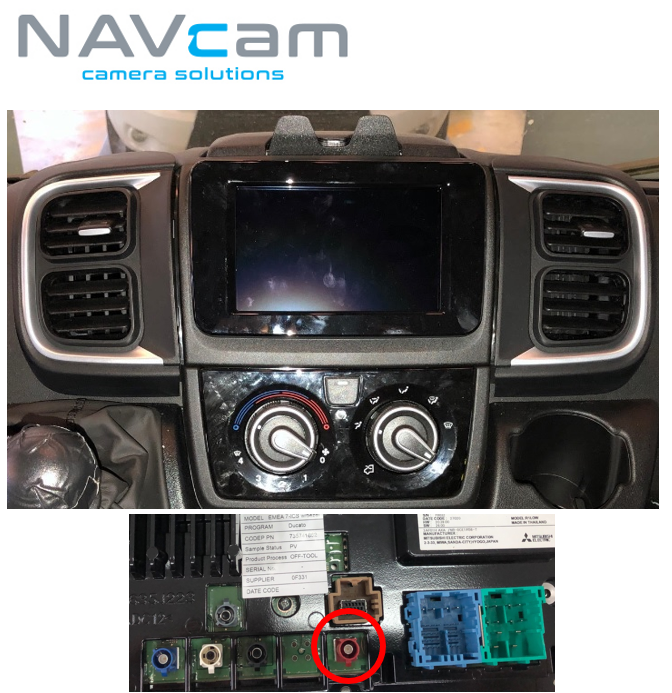Fiat Ducato 2021> AHD rear camera 720P (NTSC) - Cam fiat dc7 compatible - NI.CAM-FIAT-DC7