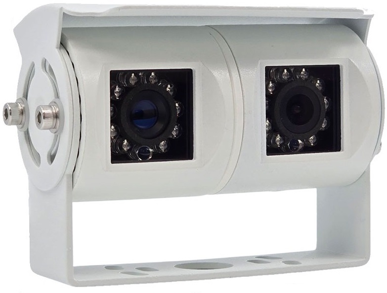 4 pins dual lens opbouw camera wit - Cam304ptw960 2 - CAM304PTW960