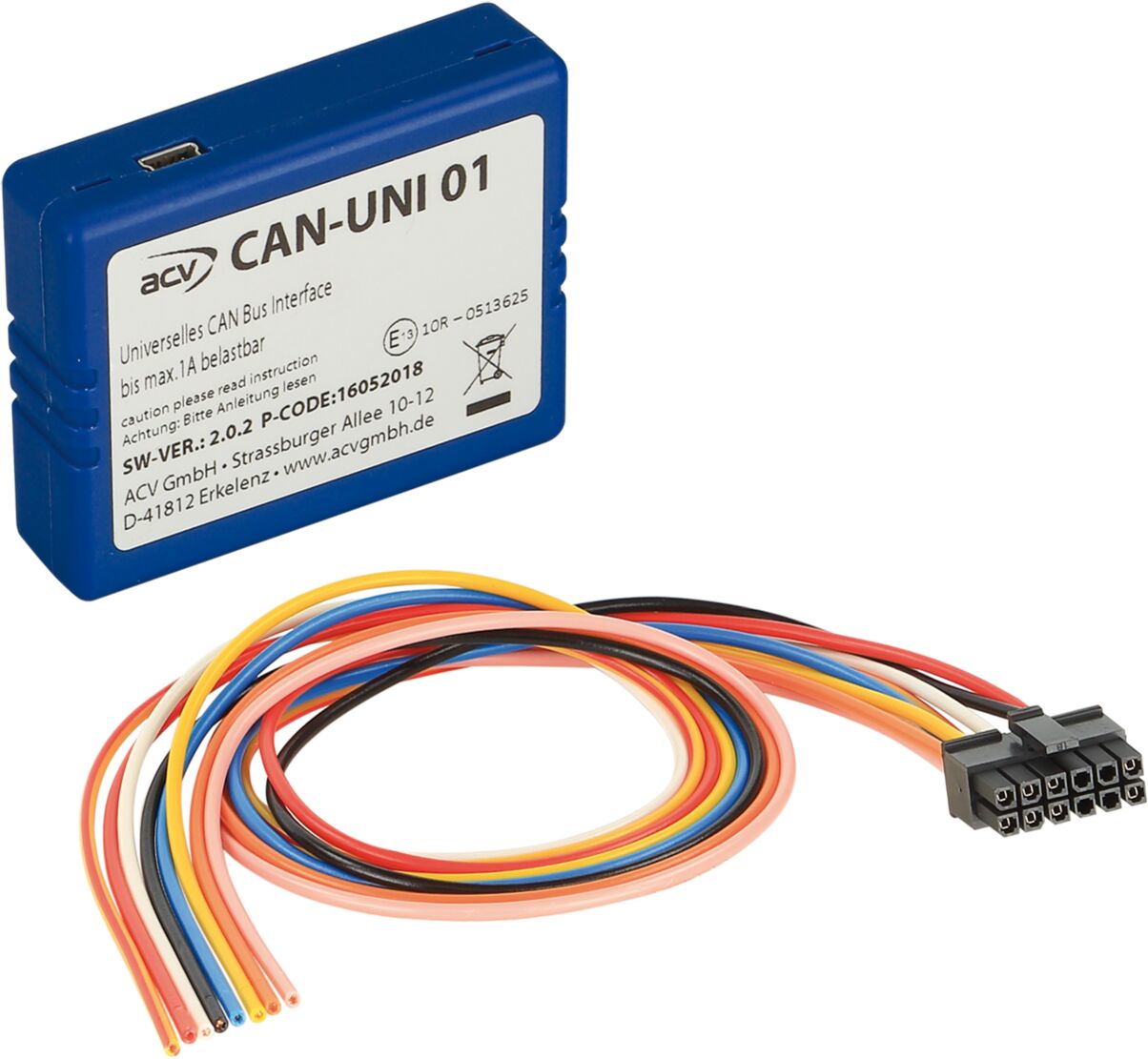 CAN-BUS Universeel snelheid, achteruit signaal - Can uni01 rear - can-uni 01
