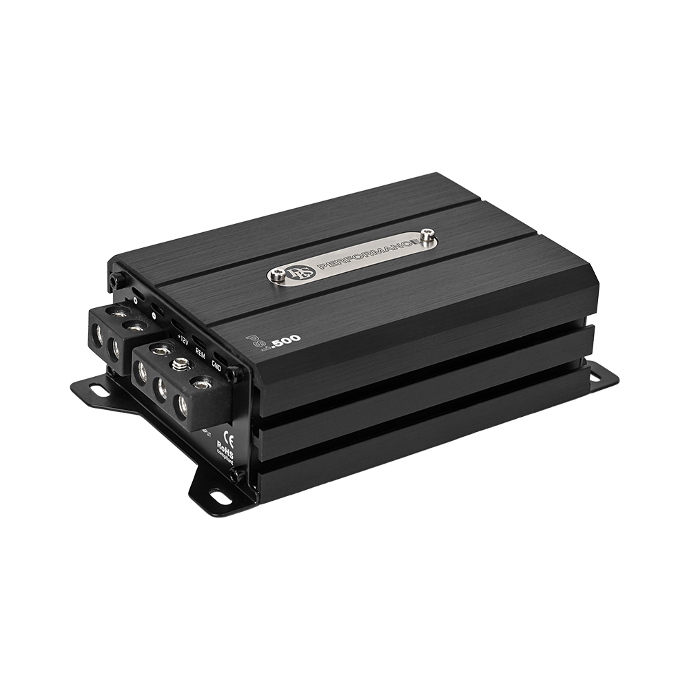 DLS Performance 1 Channel Mono Slim Amplifier 500W RMS  - Dls performance ps1 - 610PS1500