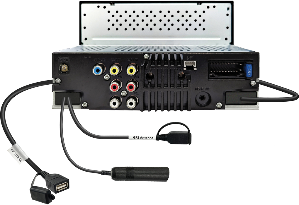 Kenwood DMX5023DABS - Multimediasysteem - 6.8" touchscreen - Apple Carplay en Android Auto  - Dmx5023dabs rear - DMX-5023DABS