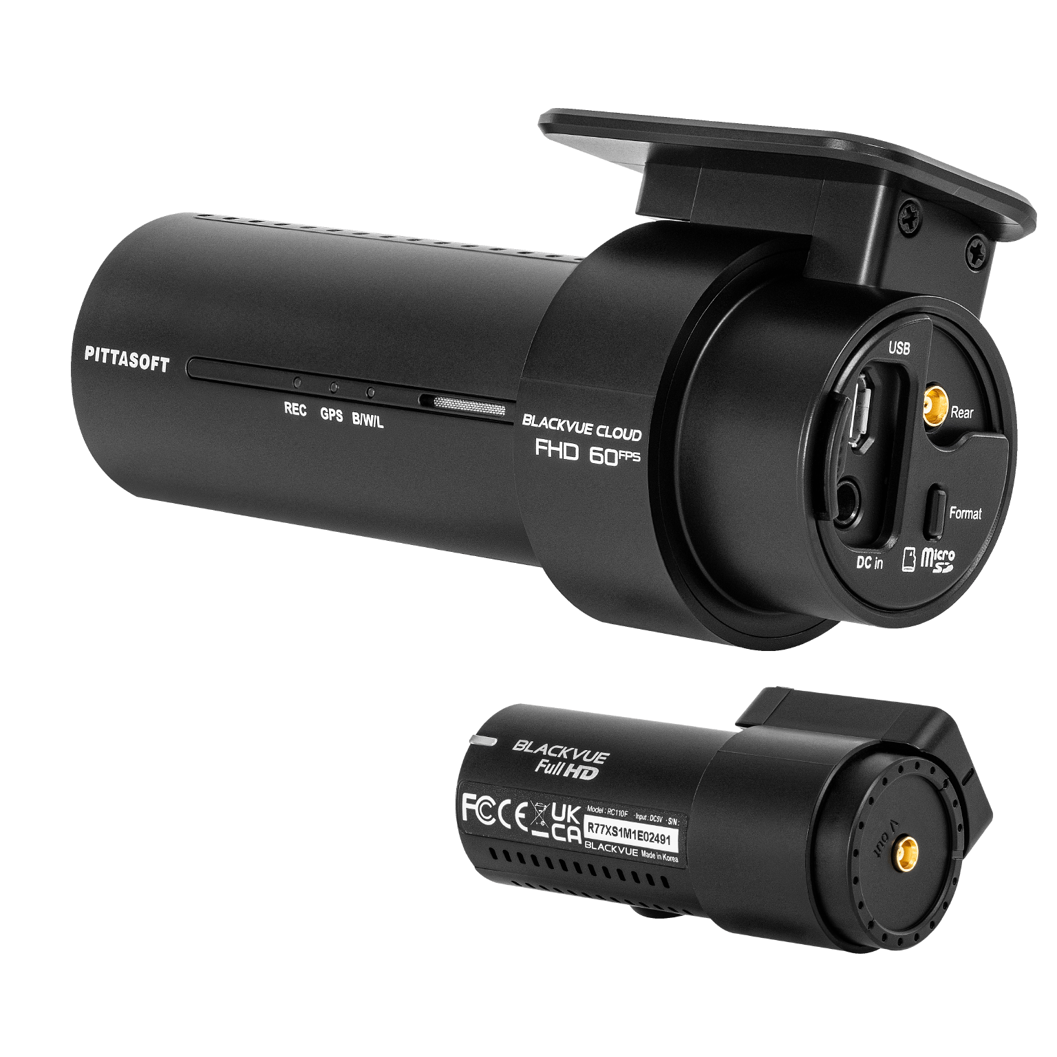 BlackVue DR770X-2CH II Full HD Cloud Dashcam 64GB - Dr770x 2ch achterkant links - DR770X-2CH V2 64GB