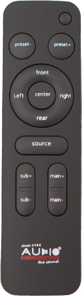 AUDIO SYSTEM Wireless Remote Control voor DSP 4.6 en DSP 8.12 - Dsp rc - DSP RC