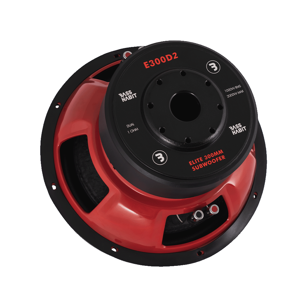 BASS HABIT ELITE Level 1 12" Subwoofer dual 2 Ohm   - E300d2 03 - E300D2