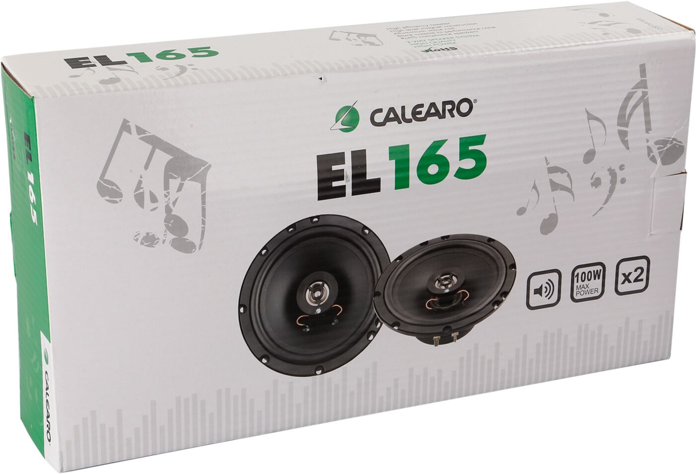 Speakers 2-weg 165mm 100Watt  Paar - El165 verpackung - EL165