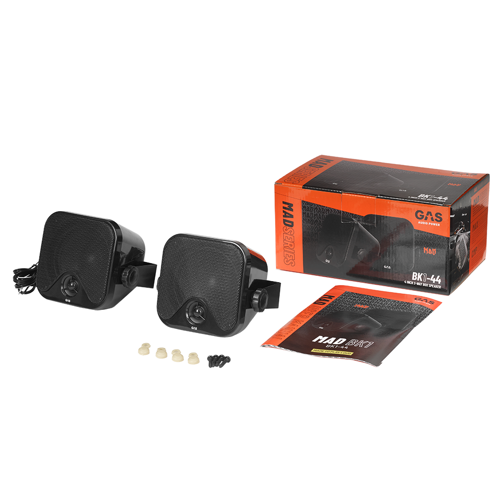 GAS MAD BK1-44 2-way box speaker - black, opbouwspeaker 10cm - Gas mad bk1 44 6 - MAD BK1-44