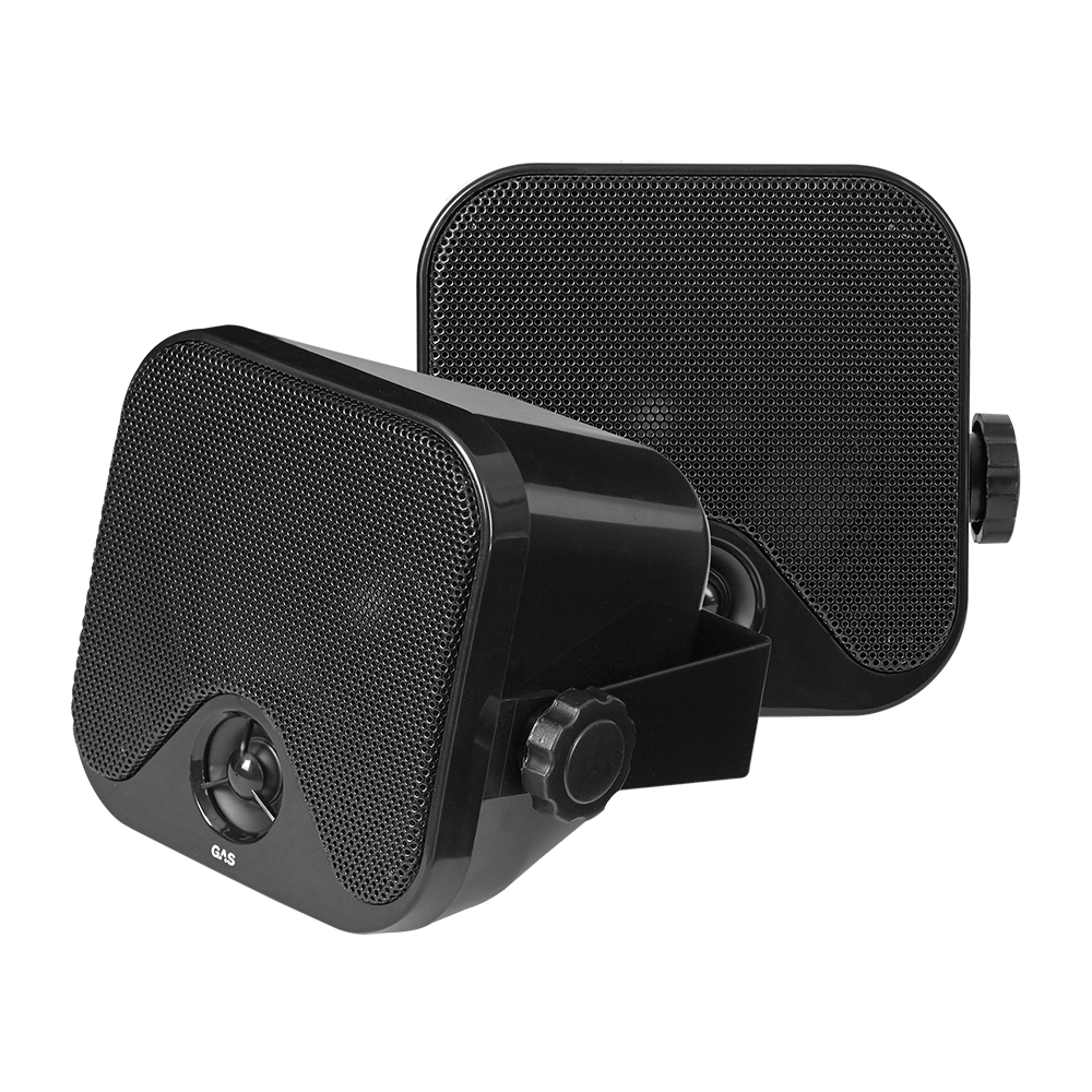 GAS MAD BK1-44 2-way box speaker - black, opbouwspeaker 10cm - Gas mad bk1 44 set - MAD BK1-44