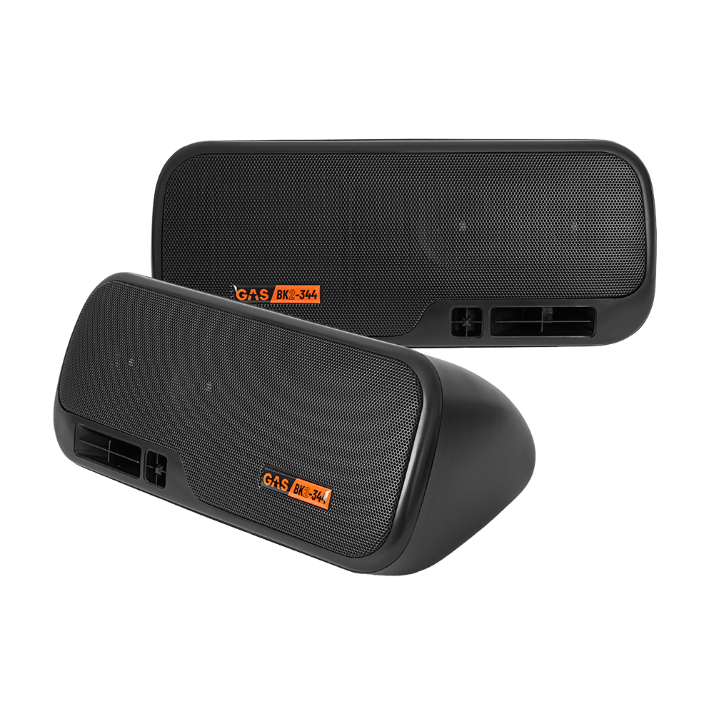 GAS MAD BK2-344 3-way box speaker - black, opbouwspeaker - Gas mad bk2 344 set 1 - MAD BK2-344