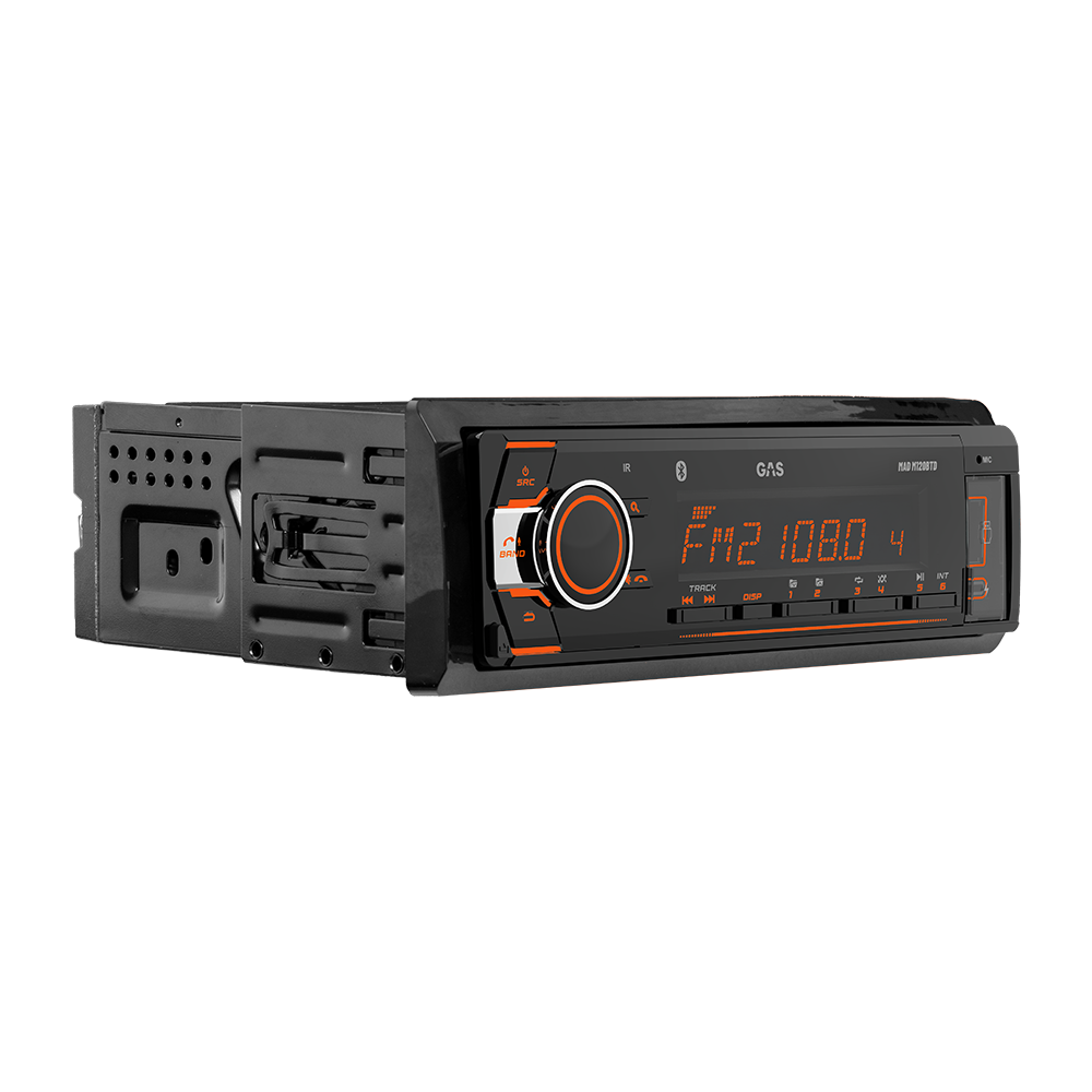 MAD M120BTD 1-DN BT, USB, AUX, DAB - Gas mad m120 btd 4 rgb orange - MAD M120-BTD